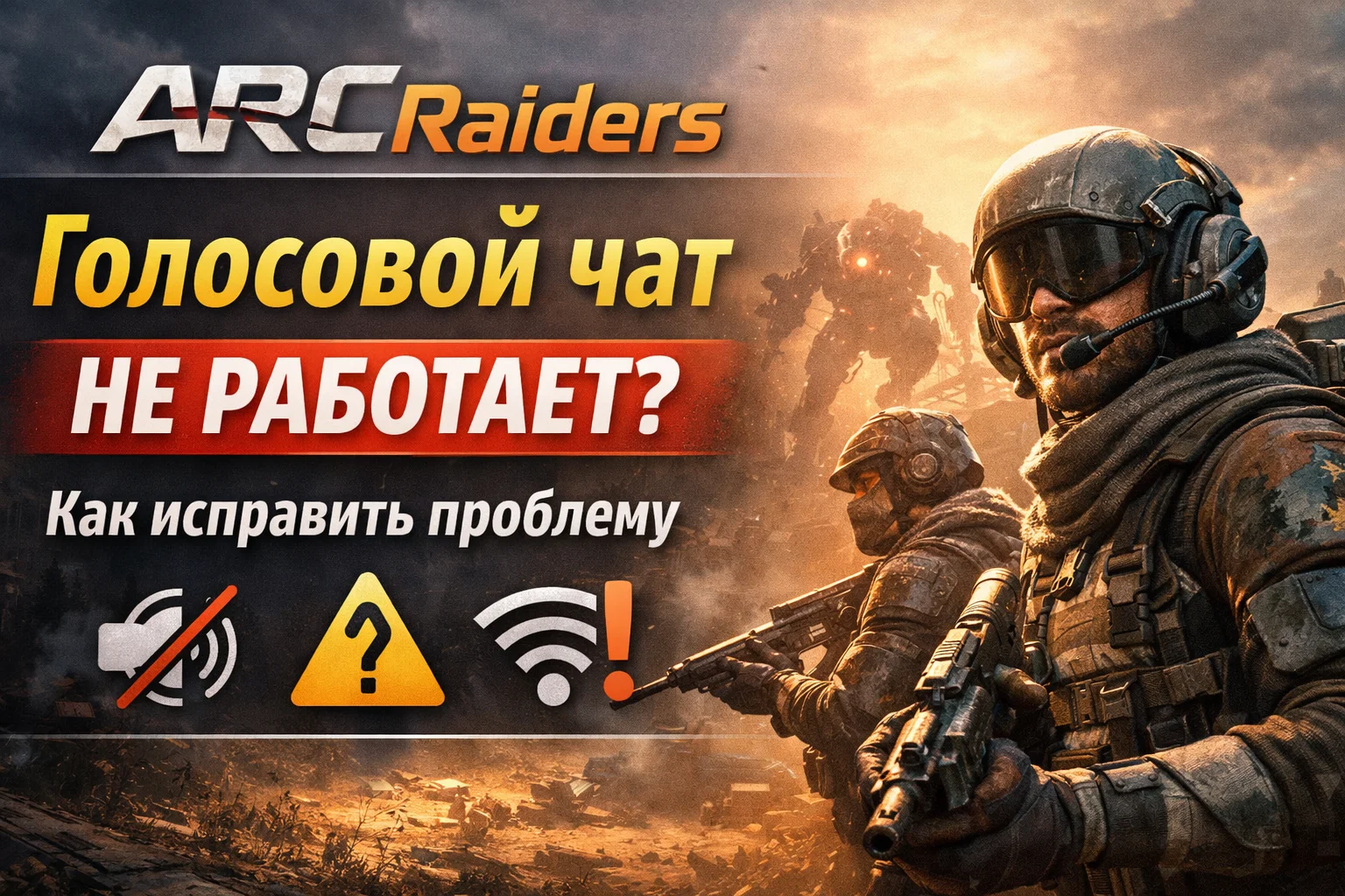 Голосовой чат в ARC Raiders не работает — как решить проблему в России