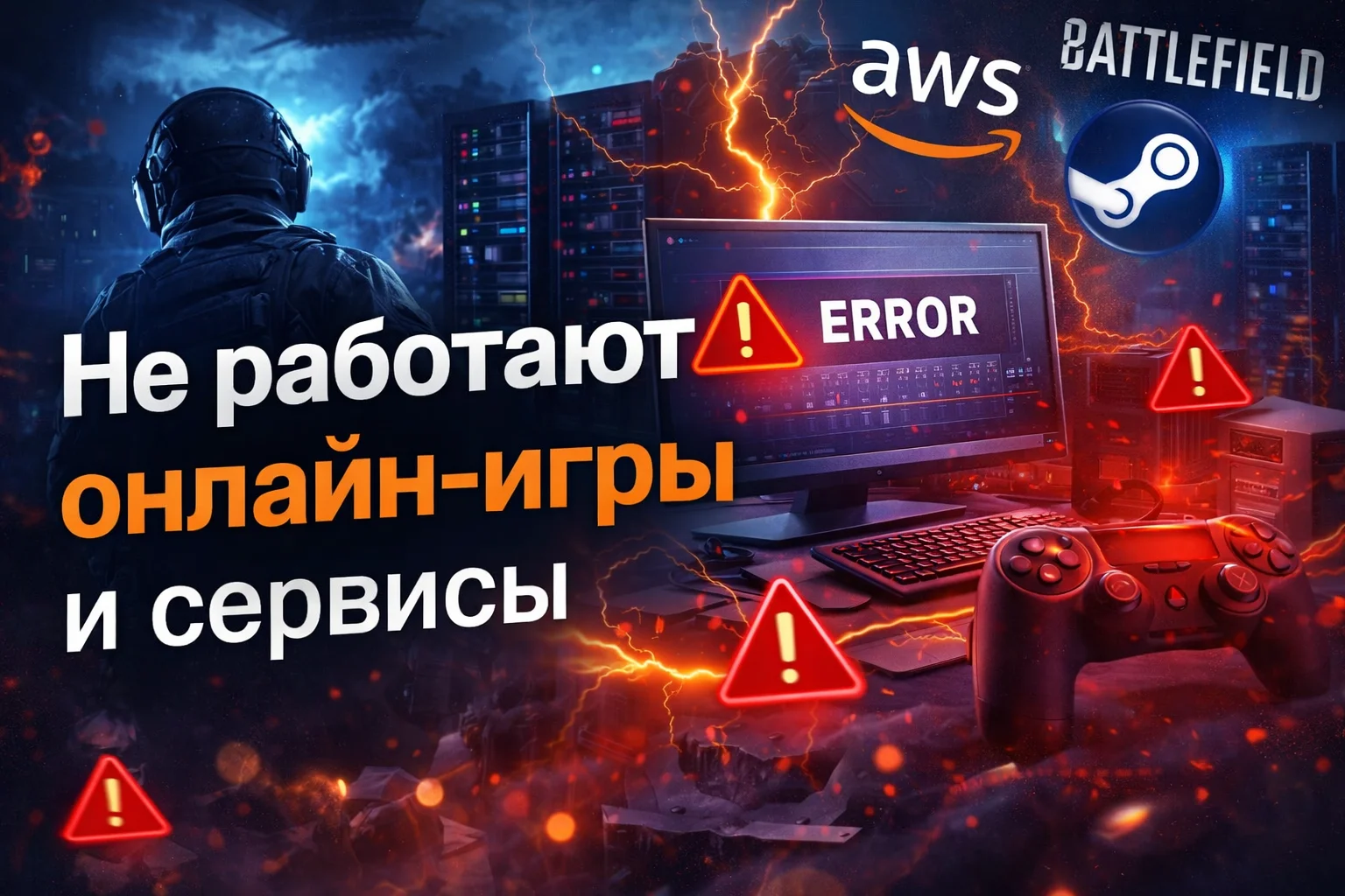Не запускаются онлайн-игры и сервисы: что делать при сбоях доступа к AWS и похожим платформам