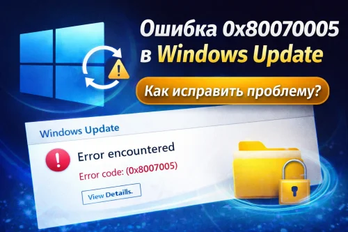 Ошибка Windows Update 0x80070005 — что означает и как исправить