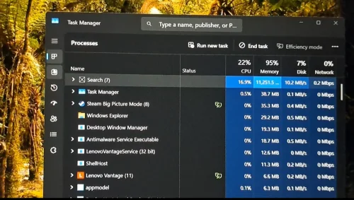 SearchHost и WebView2 потребляют 9–13 ГБ ОЗУ в Windows 11 — причина утечки памяти и рабочее решение