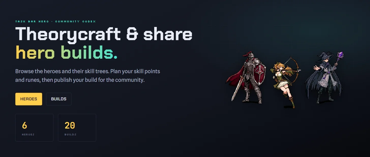 TaskbarHero Calculator от LordManzana — лучший калькулятор фарма, опыта и прогрессии в TBH: Task Bar Hero